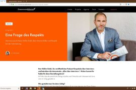 Interview über Interviews bei Zimmermann Editorial