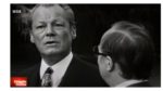 Beim Austausch mit WDR-Journalist Friedrich Nowottny im Jahr 1972 fallen die Interviewantworten von SPD-Kanzler Willy Brandt maximal einsilbig aus.